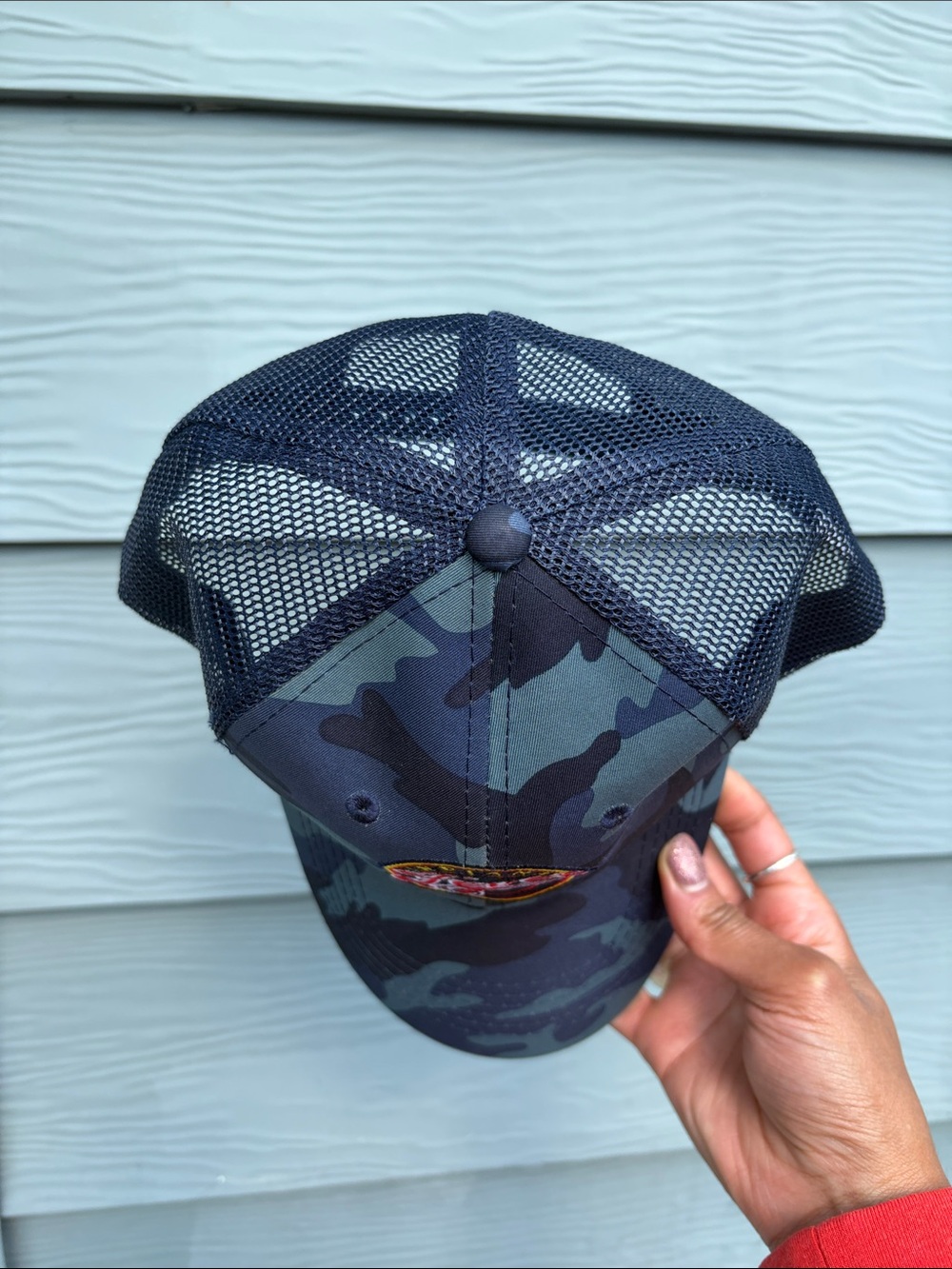 Indiana Fever Camouflage & Mesh Hat - Blue/Black/Red - New - Picture 6 of 6